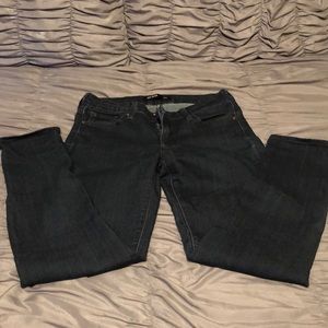 Dark denim skinny jeans